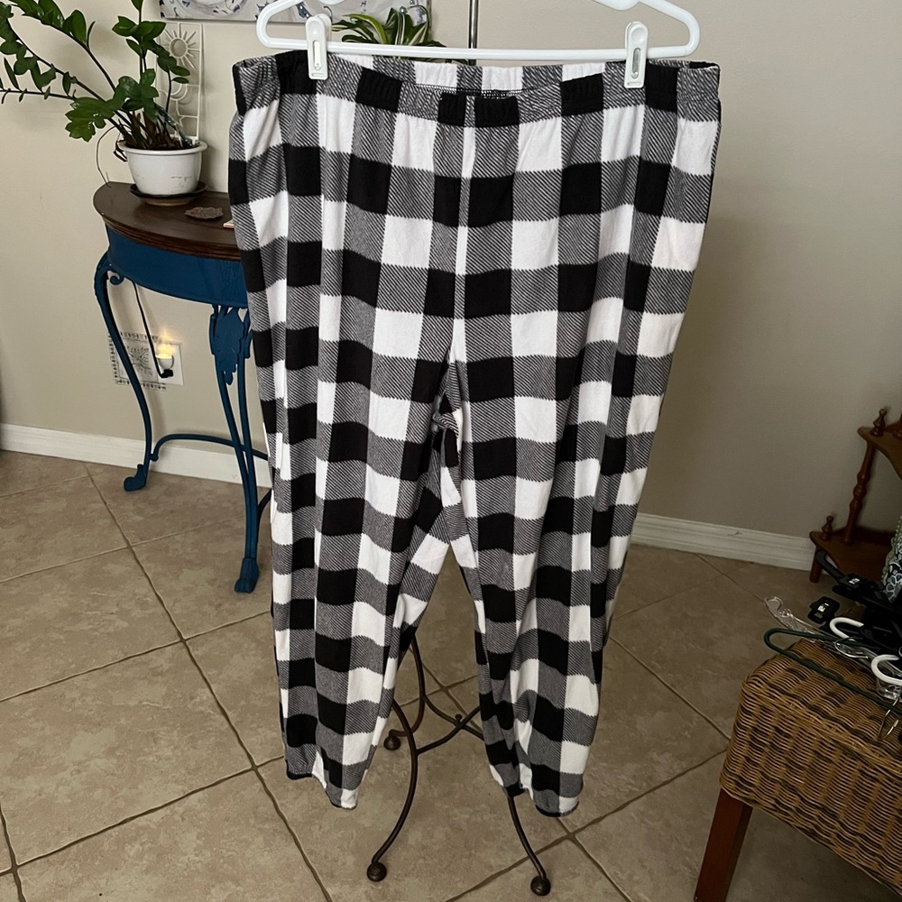 NWT Jammies For Your Families Plaid Pajama Pants Joggers Sweatpants - 1X